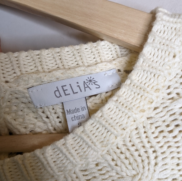 Delias Knit Split Back Bow Sweater - Picture 11 of 12